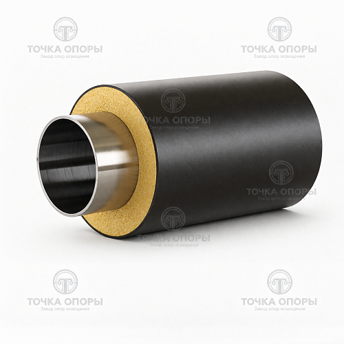 Труба стальная оцинкованная в ППУ-изоляции 273х7 мм ГОСТ 30732-2006